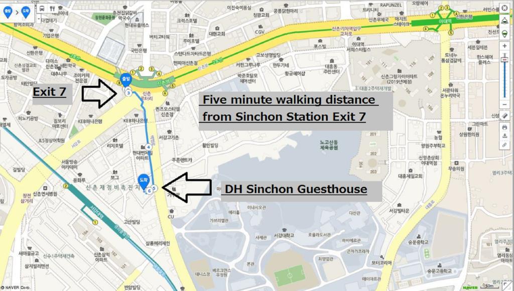 D.H Sinchon Guesthouse Szöul Kültér fotó